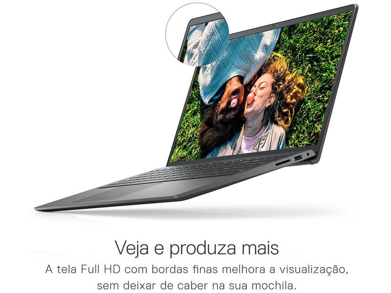 Notebook Dell Inspiron 15 3000 Intel Core i3 - 8GB 256GB SSD 15,6